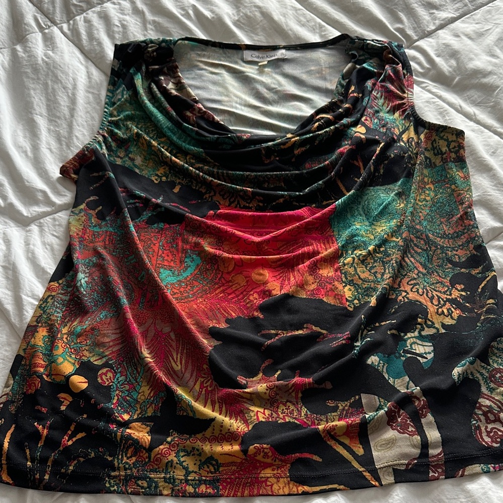 Calvin Klein Collection Multicolor Sleeveless Top